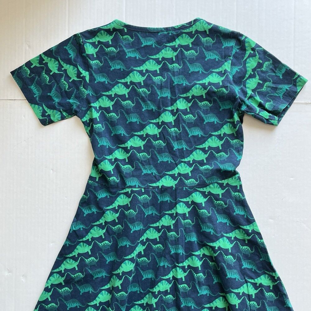 Svaha Dress XS Dinosaur Print Stegosaurus 100% Cotton Pullover Pockets STEAM - Picture 9 of 12